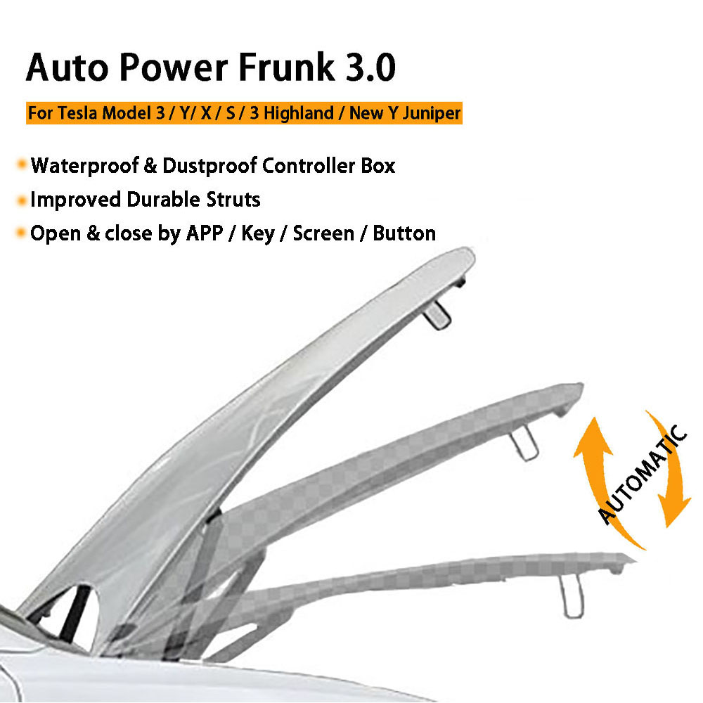 Gen2 Auto Power Frunk for Tesl - Heavy Equipment Lift recension och pris
